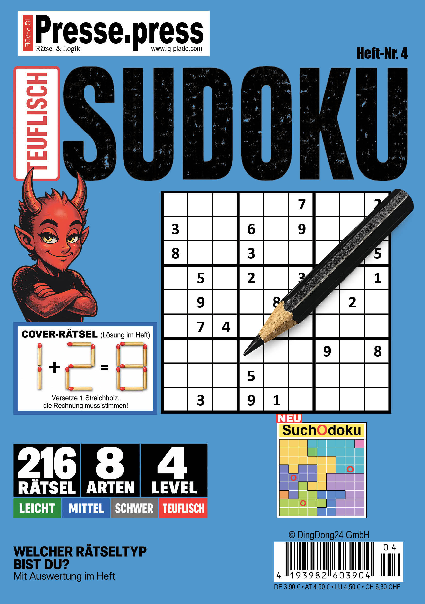 Teuflisch Sudoku – Heft Nr. 4